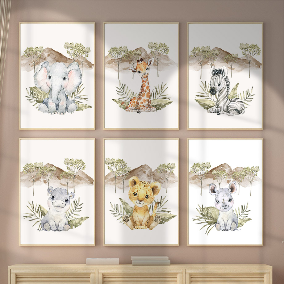 ยีราฟ ม้าลาย ช้าง สิงโต ฮิปโป  - Baby Zebra Nursery บทวิจารณ์และราคา