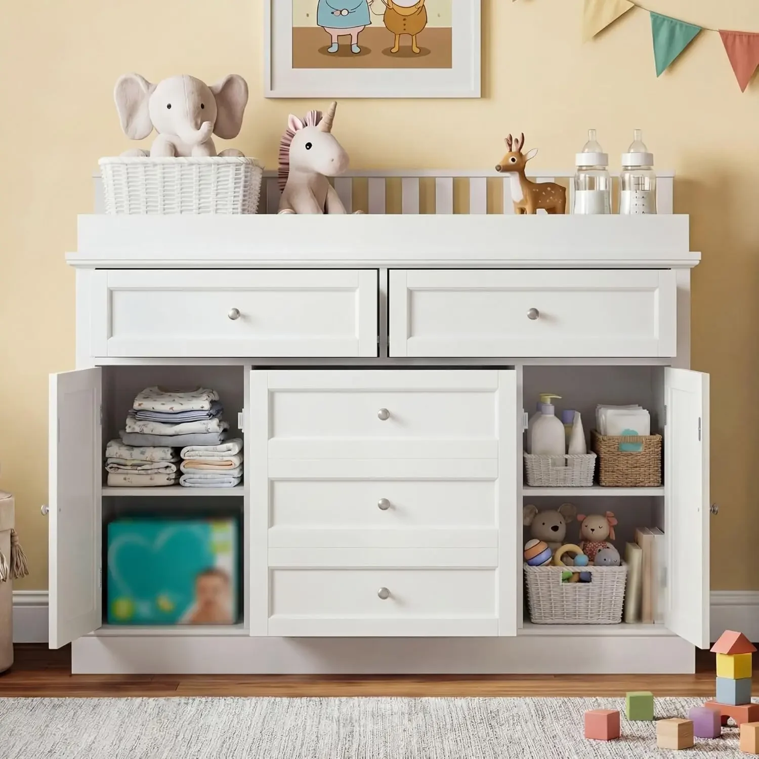 ตู้เสื้อผ้าเด็ก 46 พร้อมท็อปโต - Baby Nursery Dresser บทวิจารณ์และราคา